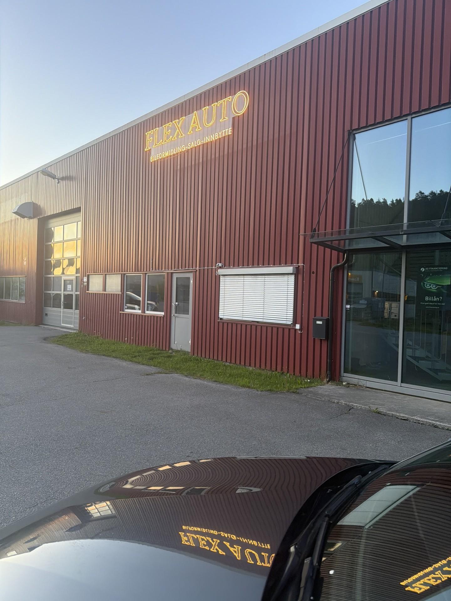 Fasaden til Flex Auto på Hågasletta 5, Sandefjord